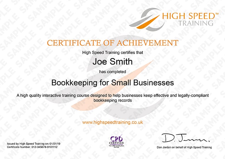 Online Bookkeeping Training Course | High Speed Training