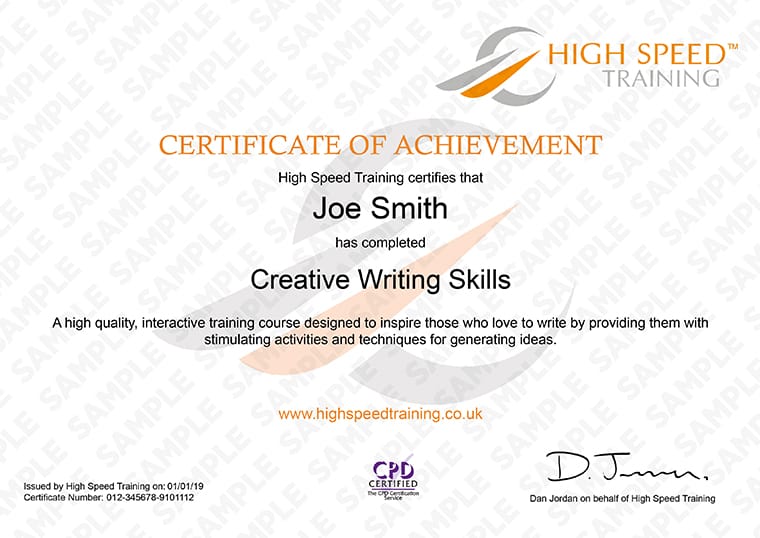 best online creative writing certificate