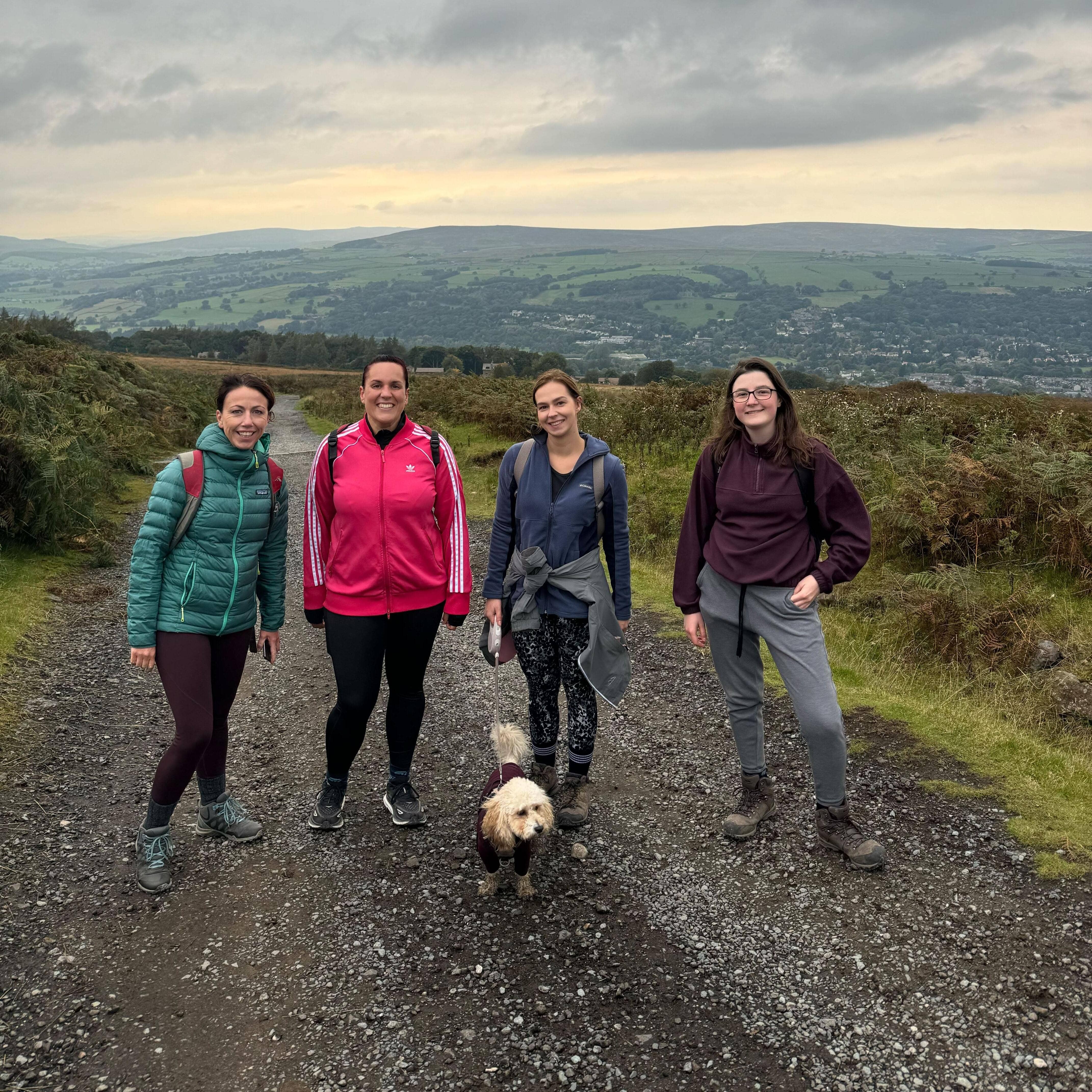 Colleagues taking part in fundraising charity walk