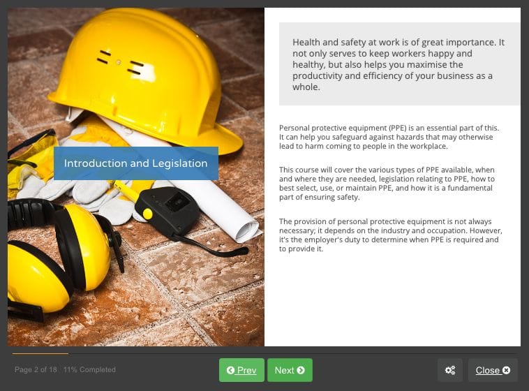 Personal Protective Equipment (PPE) Training Course