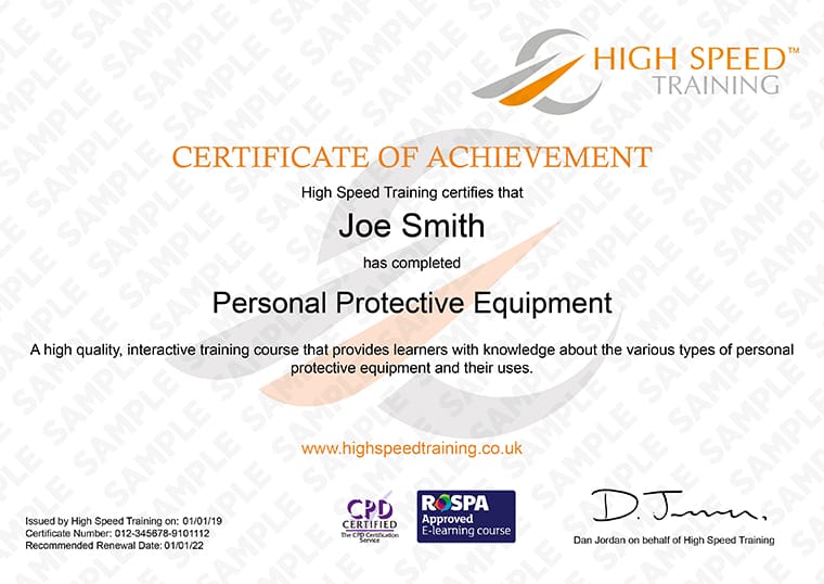personal protective equipment ppe training course personal protective training