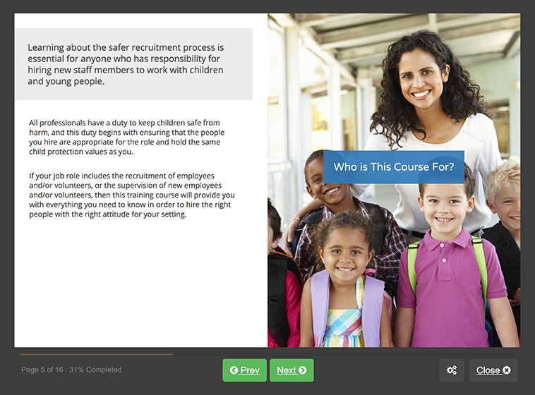 Safer Recruitment In Education Training Online Course
