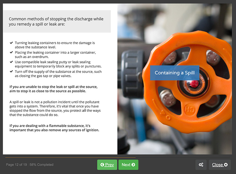 Spill Management Training Spill Kit & Response Training