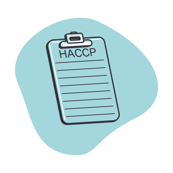 Illustration of HACCP clip board