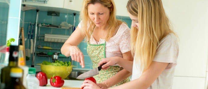 Teenager Cooking Healthy