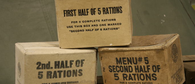 rations alimentaires de guerre