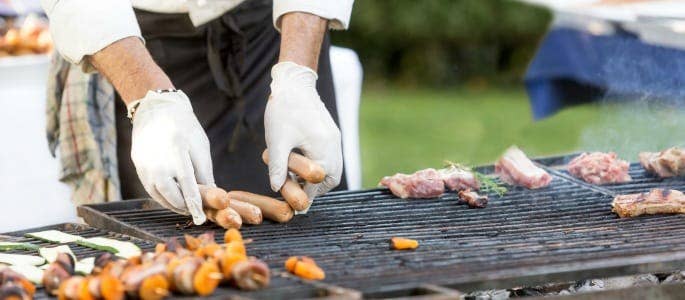 Caterer preparing BBQ event - bbq checklist