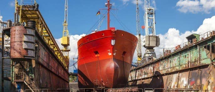 barge - confined working environment