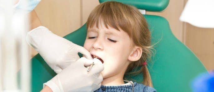 young child at dentist