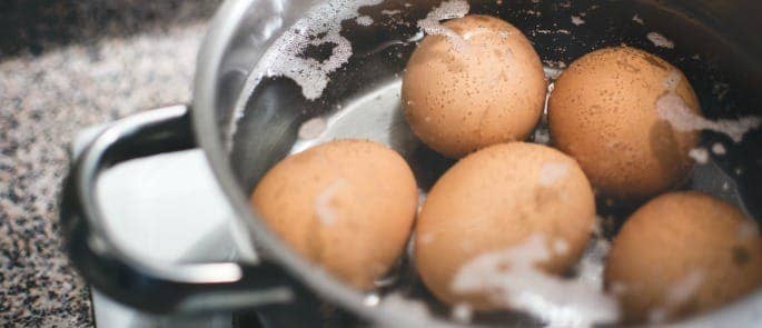 boiling eggs