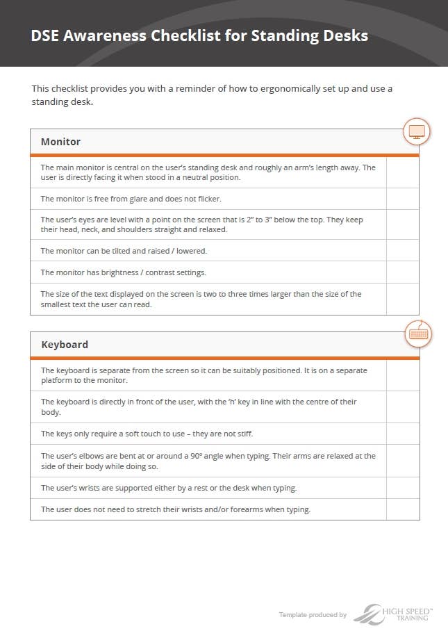 Front Desk Checklist Template Baeti