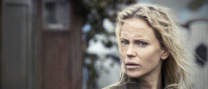 Picture shows autistic detective Saga (played by Sofia Helin).