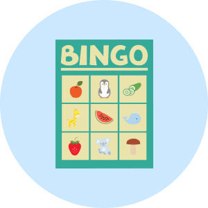 bingo card sticker