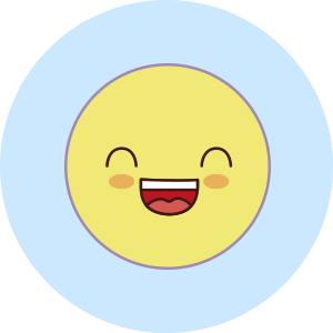 happy face emotion sticker