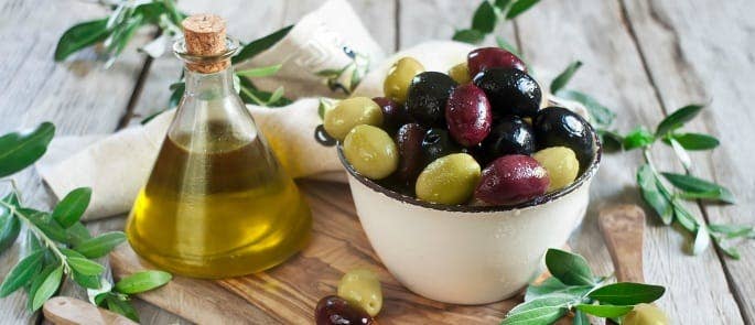 A selection of olives