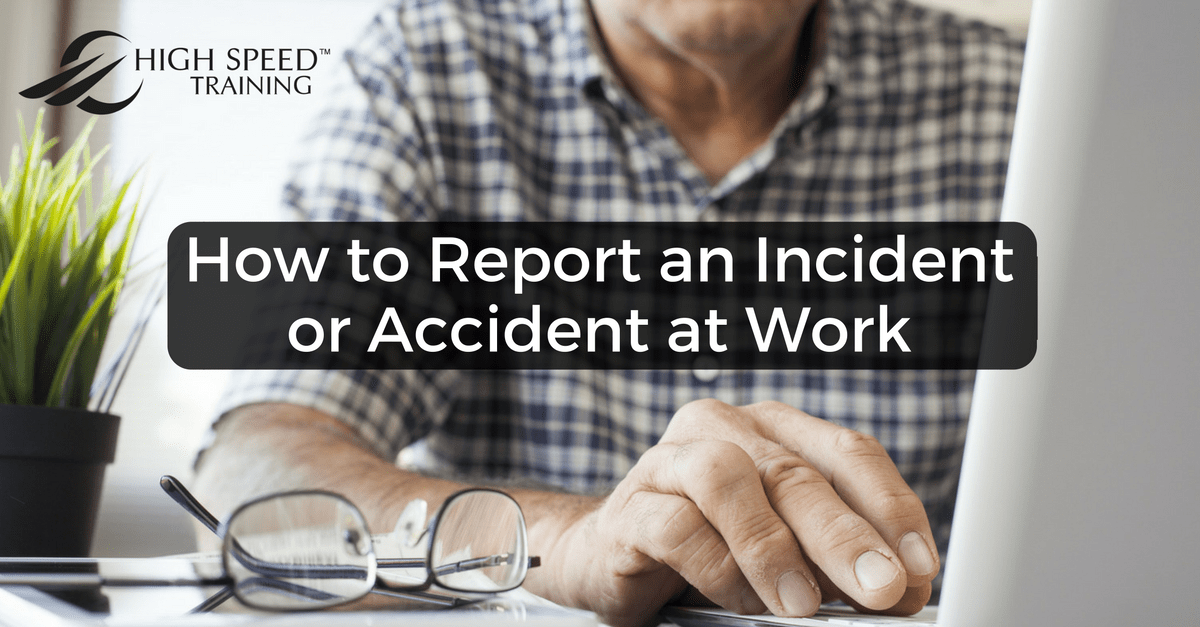 riddor reporting an accident or incident at work report incident at work