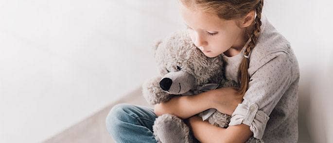 Young girl feeling alone