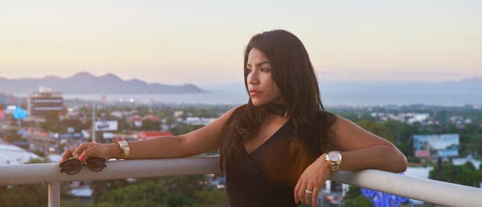 A former slave turned prostitute is dressed in expensive clothes
