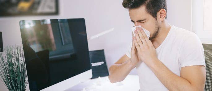 employee sick at work