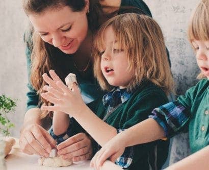 Baking with children