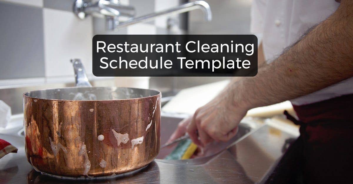 Kitchen Cleaning Rota Template