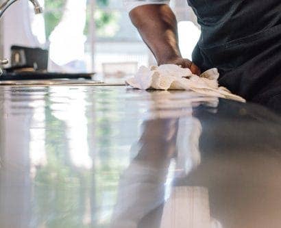 chef cleaning
