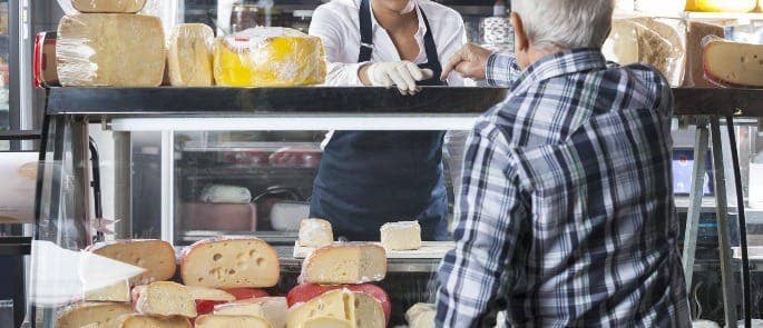 food stand cheese