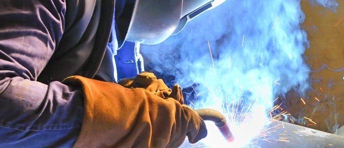 Welding using safe personal protective equipment