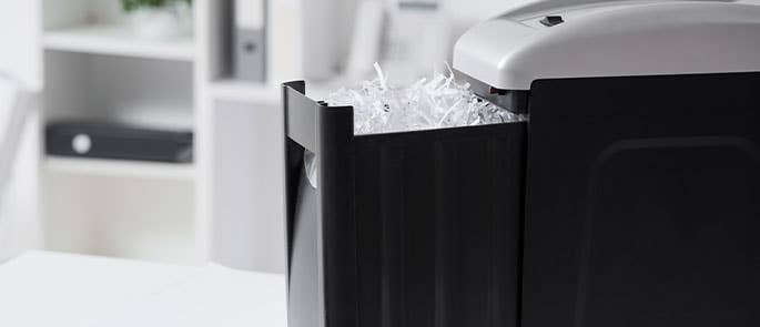 Papers shredded