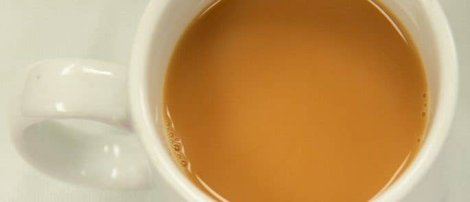 Tea with soya milk