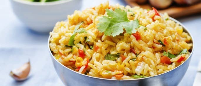 A bowl of vegetable rice