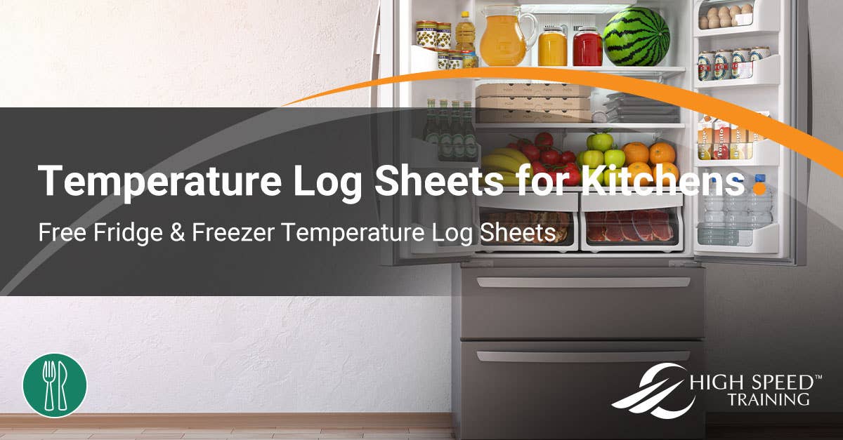 Temperature Log Books  For Fridge/Freezer Pack of 5