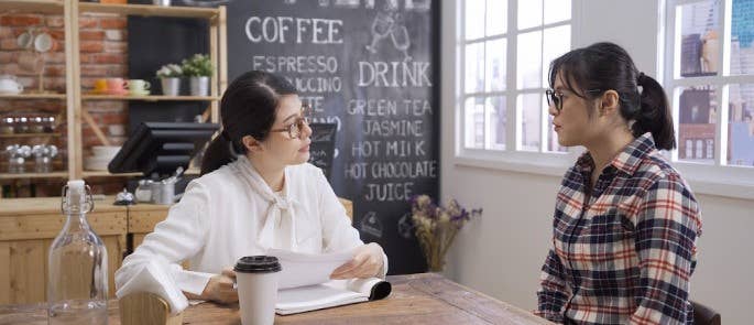 EHO sits with cafe owner to discuss safety documentation