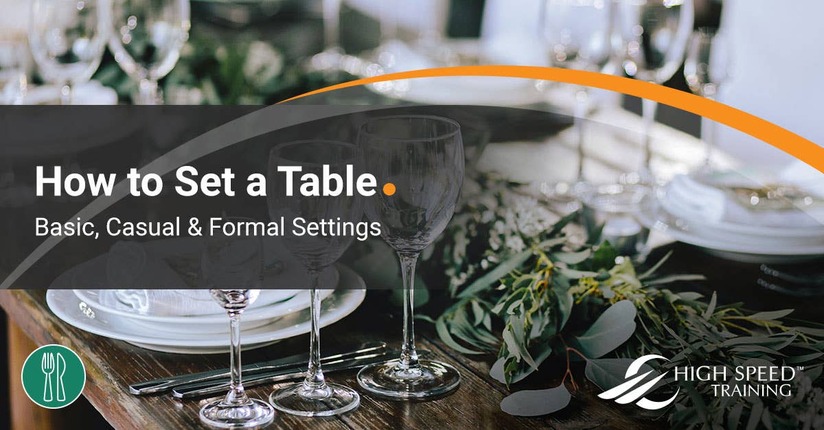How To Set A Table Guide Basic, Wine Glass Placement Formal Table