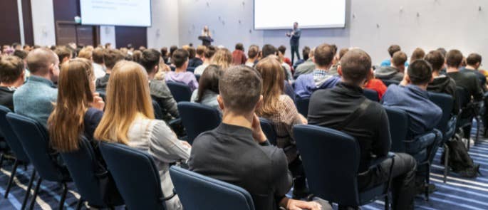 A conference taking place