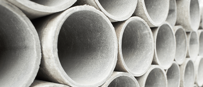 Asbestos cement pipes