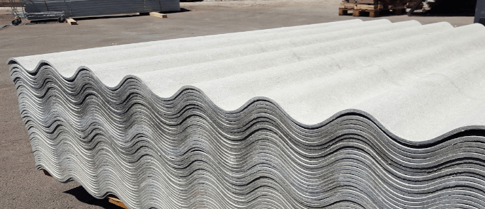 Asbestos cement sheets for roofing