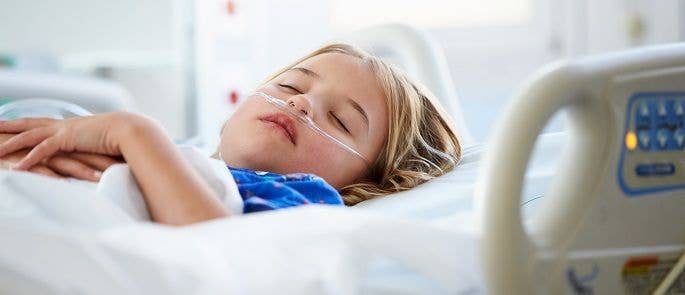 A child in hospital