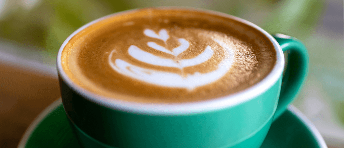A mug of caffeinated coffee