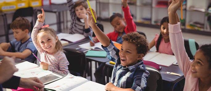 Children in class