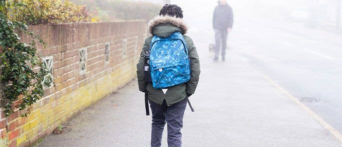 Child leaving school