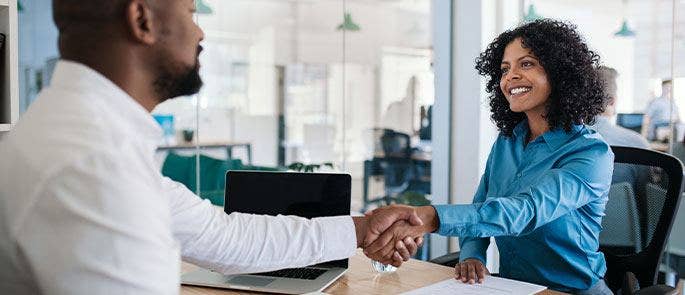 Interviewing a candidate for a managerial position