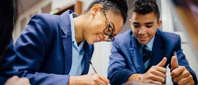 Pupils in the classroom
