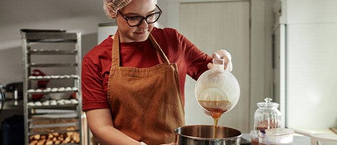 Woman cooking in the kitchen