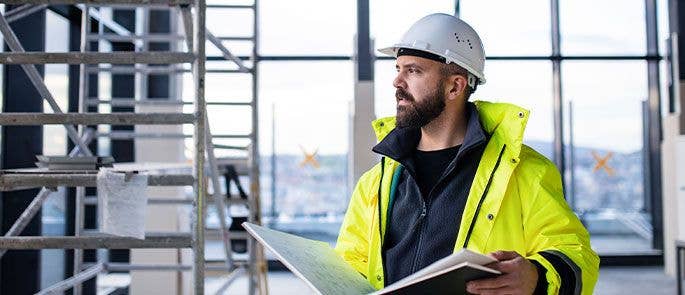 Construction worker on site