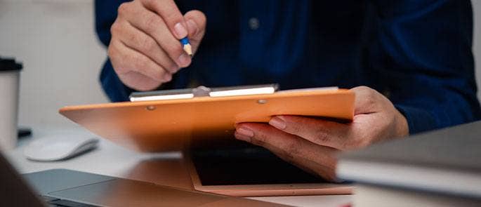 Competent person completing a risk assessment