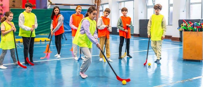 Children participating in sports activities