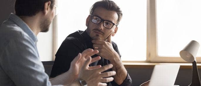 Employees in the office