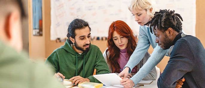 Group discussion in the workplace