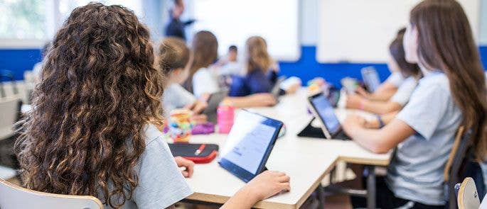 Children in the classroom